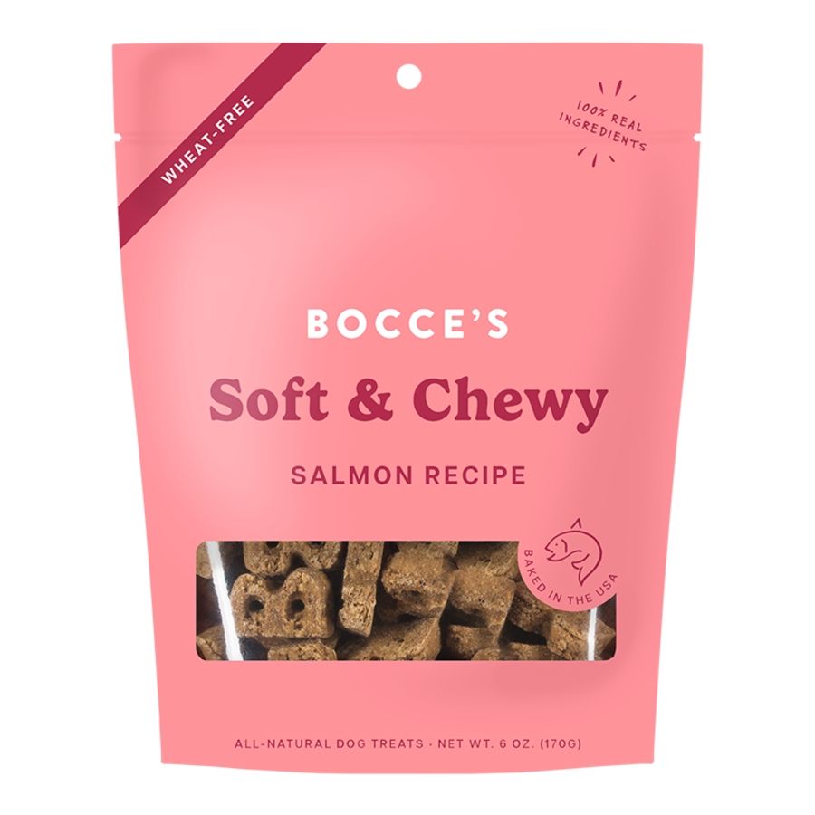 BOCCE'S Bakery Dog Soft &amp; Chewy Salmon 6oz