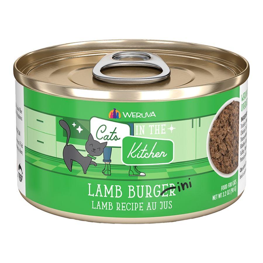 CATS IN THE KITCHEN LAMB BURGER-INI 3.2OZ