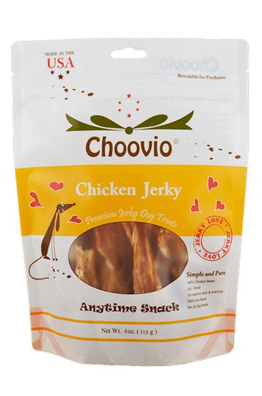 CHOOVIO DOG ORIGINAL CHICKEN JERKY TREAT 4OZ
