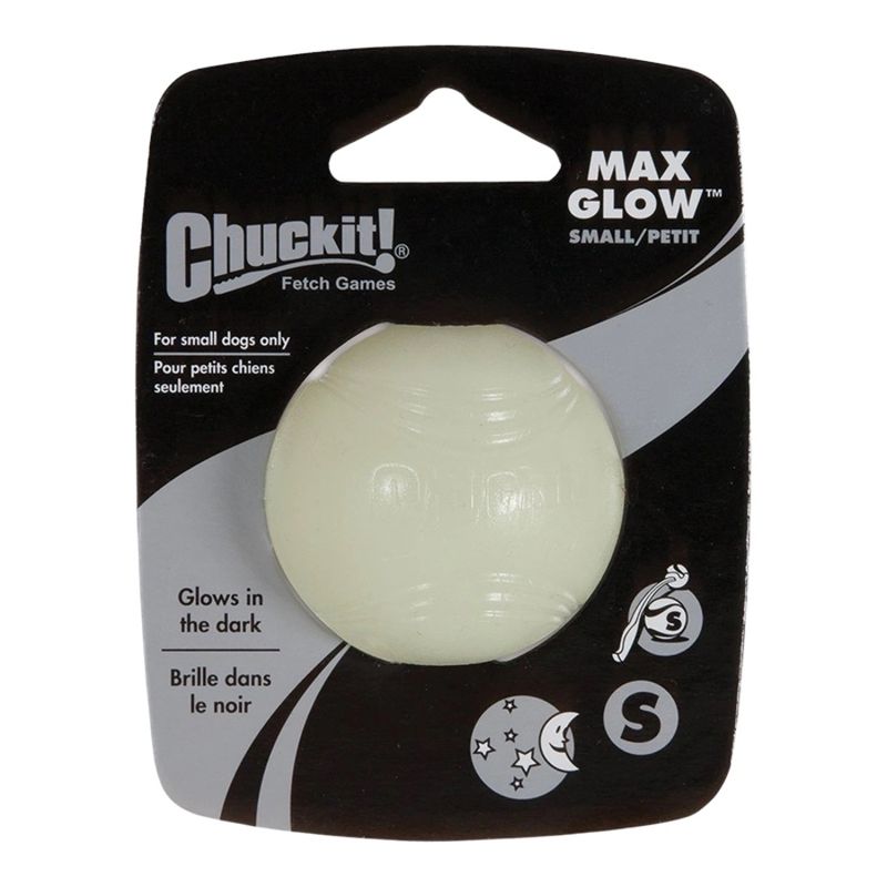 CHUCKIT DOG MAX GLOW BALL SMALL
