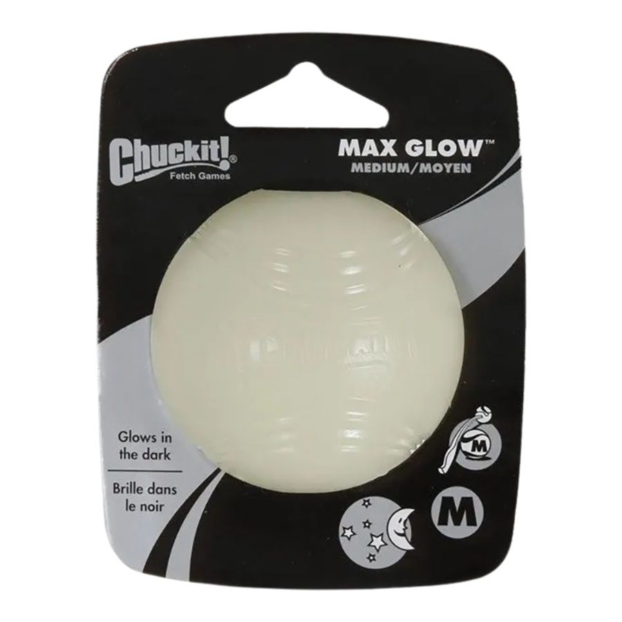 CHUCKIT DOG MAX GLOW BALL MEDIUM