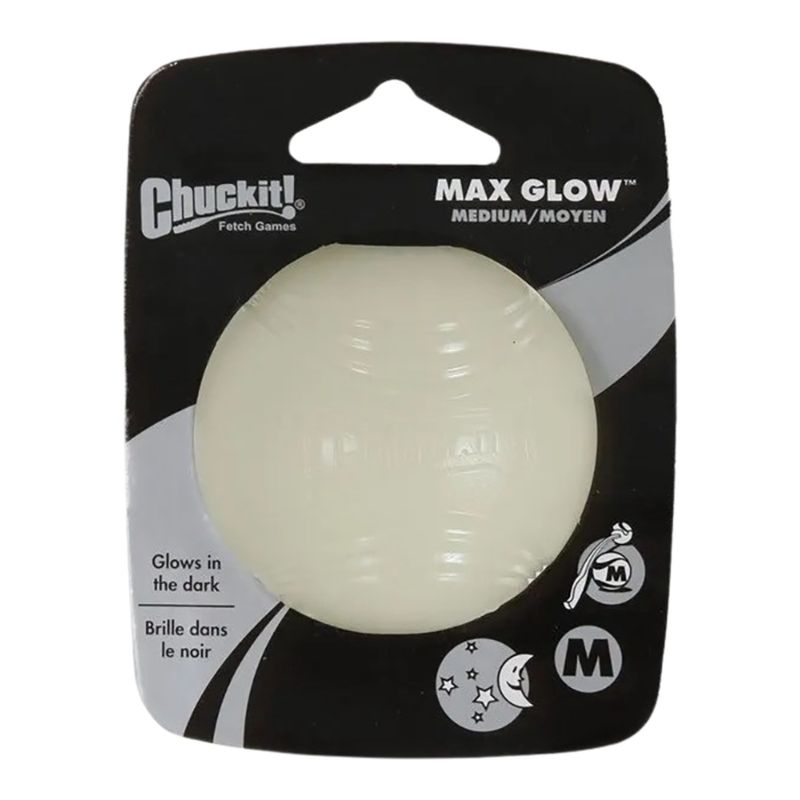 CHUCKIT DOG MAX GLOW BALL MEDIUM