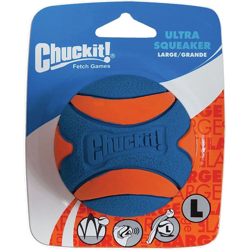CHUCKIT DOG ULTRA SQUEAKER BALL LARGE