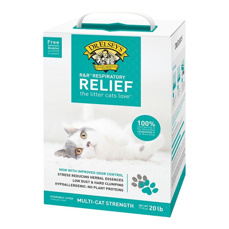 DR. ELSEY'S CAT R&amp;R RESPIRATORY RELIEF CLUMPING LITTER 20LBS