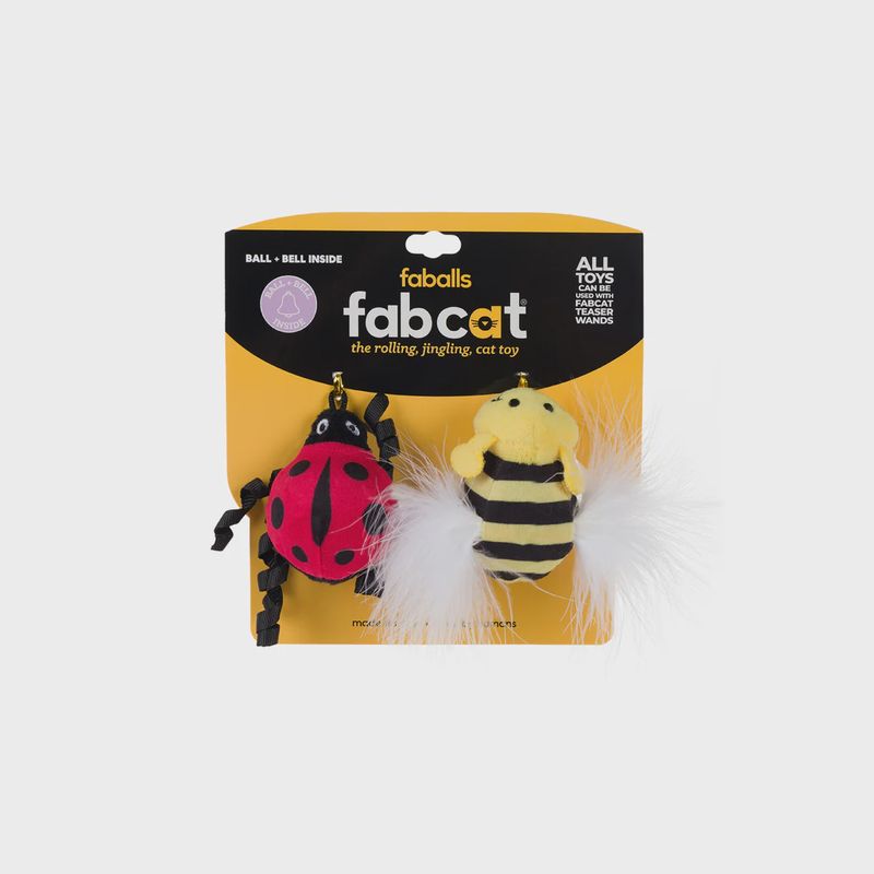 FABCAT FABALL LADYBUG + BEE 2 PACK