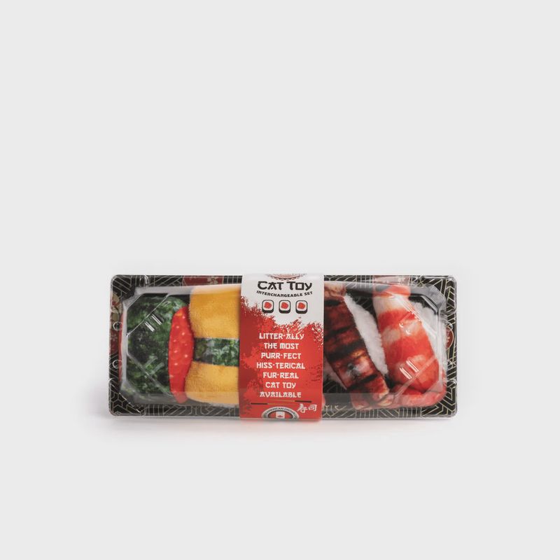 FABCAT CAT SUSHI PLATTER WITH 5 SUSHI
