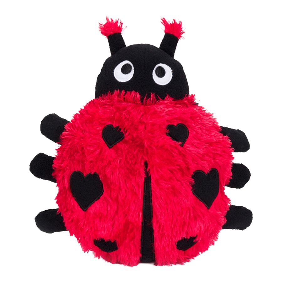 FABDOG DOG FLUFFY LADYBUG MEDIUM
