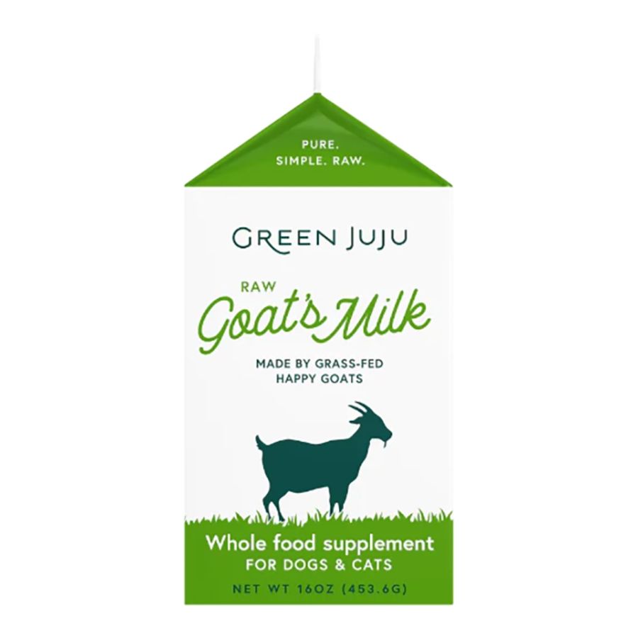 GREEN JUJU Dog &amp; Cat Frozen Raw Grain Free Goat's Milk 16oz