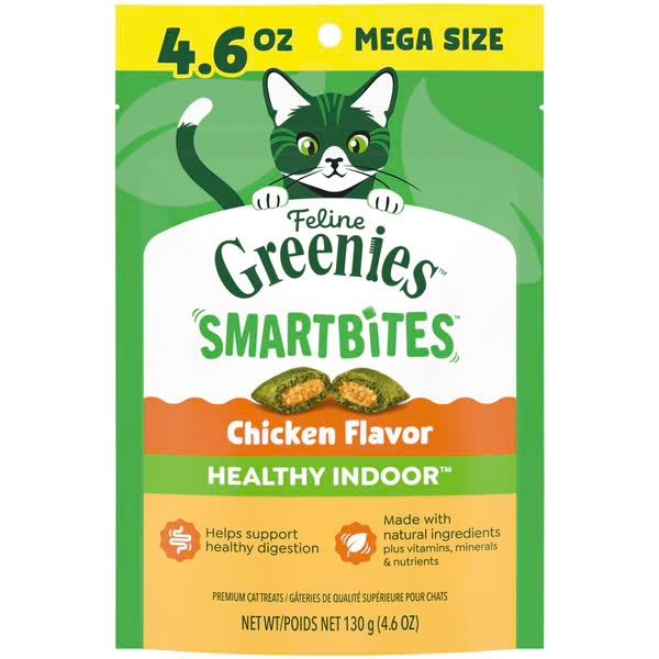GREENIES Cat Healthy Indoor Chicken Flavor, Size: 4.6 oz