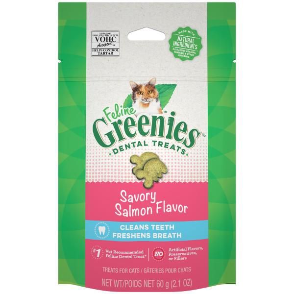 Greenies Cat Salmon Dental Treat 2.1 oz
