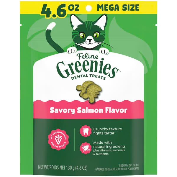 GREENIES Cat Salmon Treat 4.6 Oz
