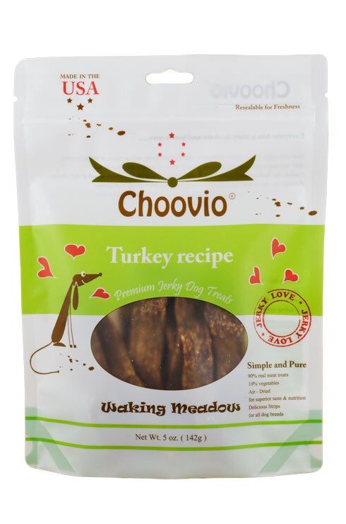 CHOOVIO DOG TURKEY STRIPS TREAT 4OZ