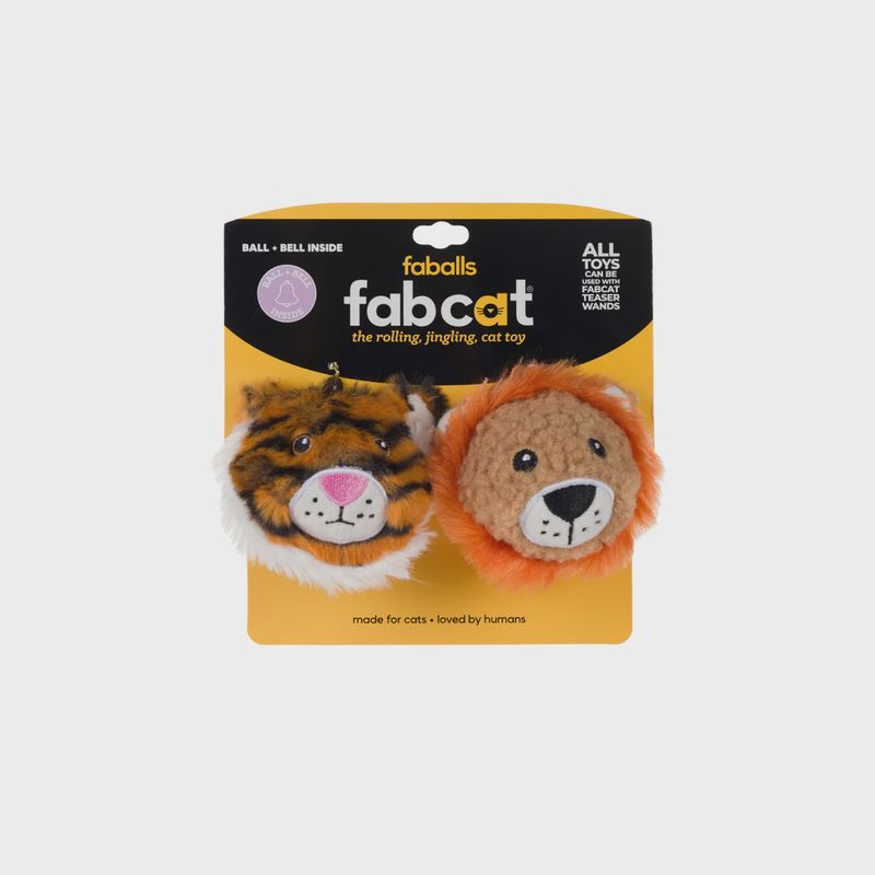 FABCAT FABALL LION + TIGER 2 PACK