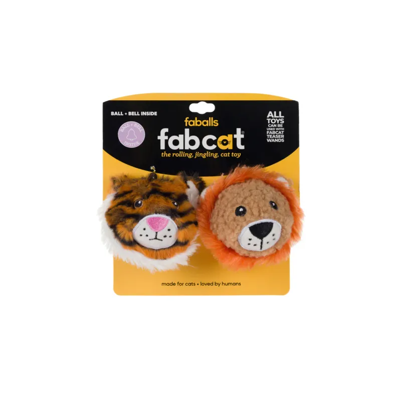 FABCAT Faball Lion + Tiger 2 Pack