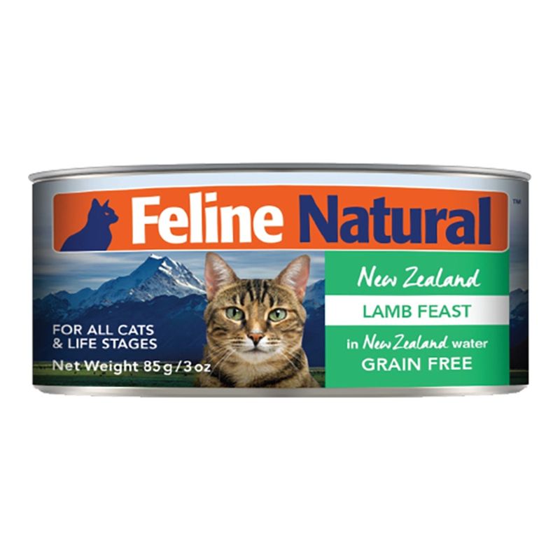 FELINE NATURAL CAT GRAIN FREE LAMB 3OZ