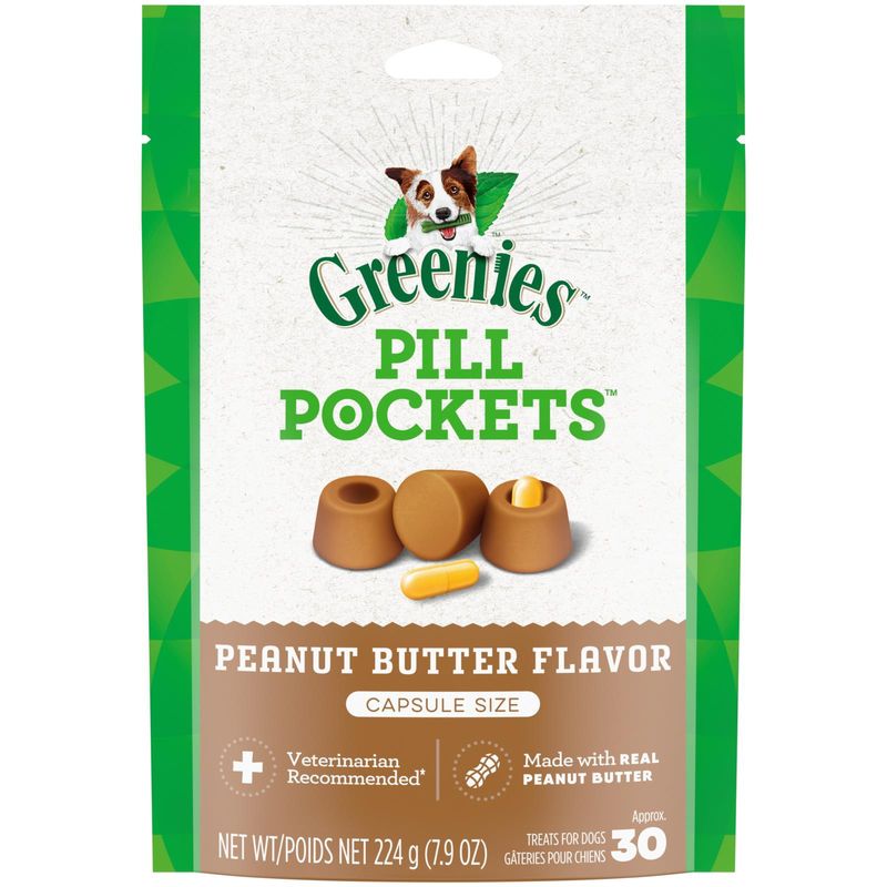 Greenies Pillpockets Dog Peanut Butter 7.9 oz