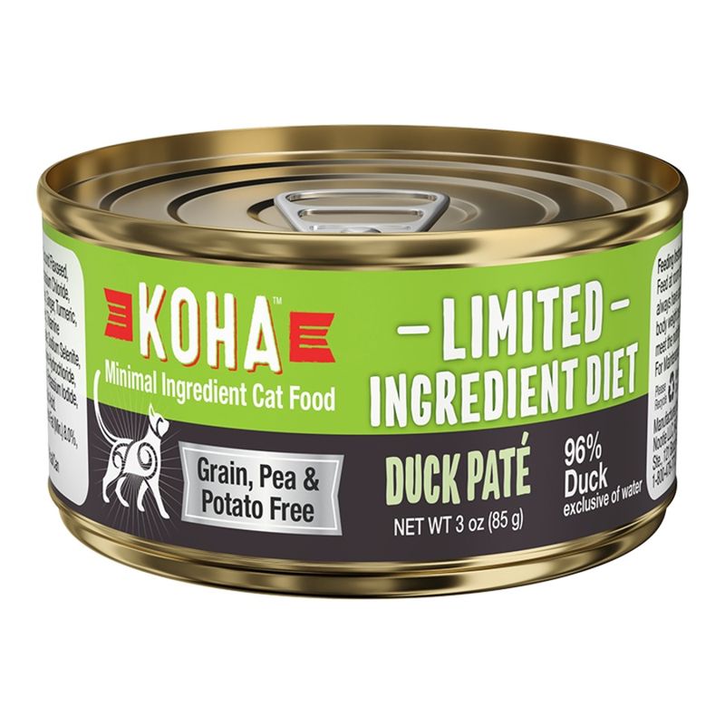 KOHA CAT LIMITED INGREDIENT GRAIN FREE DUCK PATE 3OZ
