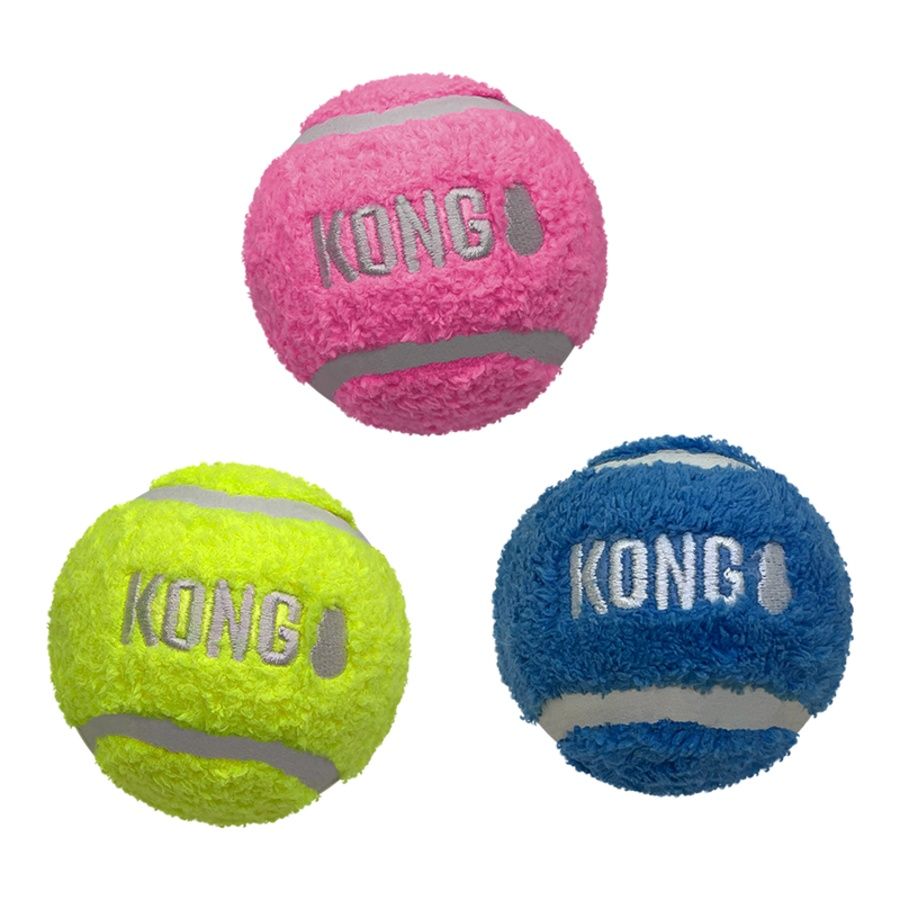 KONG DOG SPORT® SOFTIES BALLS ASSORTED, SMALL, 3 PACK