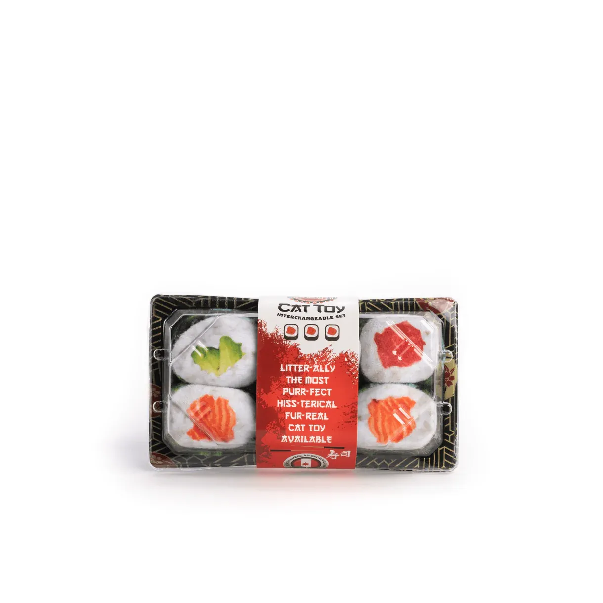 FABCAT Cat Sushi Roll With 6 Sushi