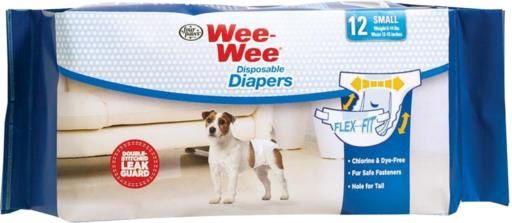 Four Paws Disposable Dog Diaper Small 12 ct