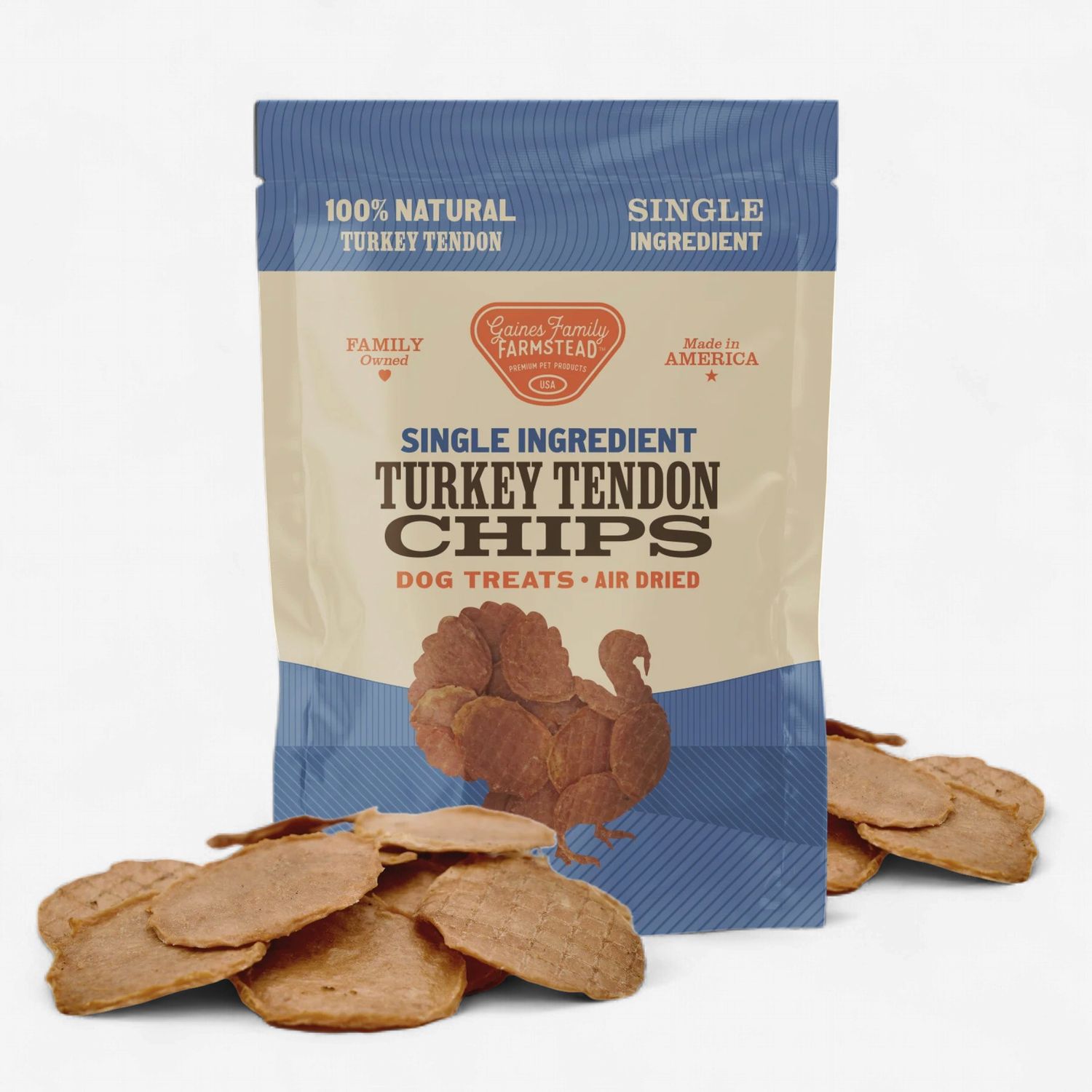 GAINES Family Farmstead Turkey Tendon Chips Dog Treats 5oz