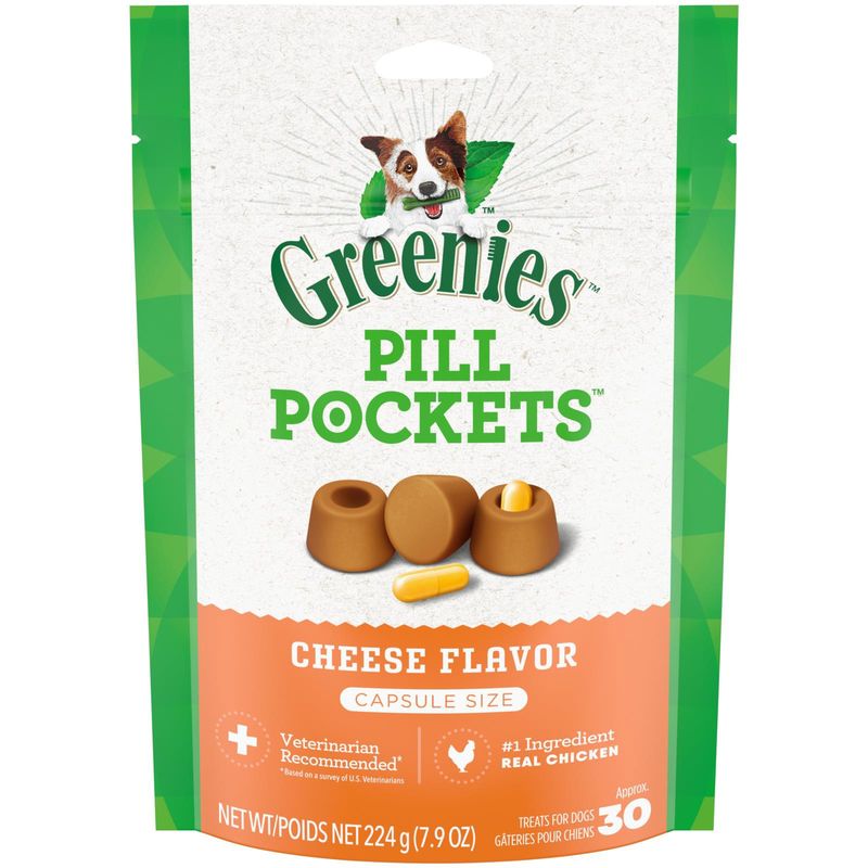 GREENIES PILL POCKETS CHEESE FLAVOR 7.9OZ