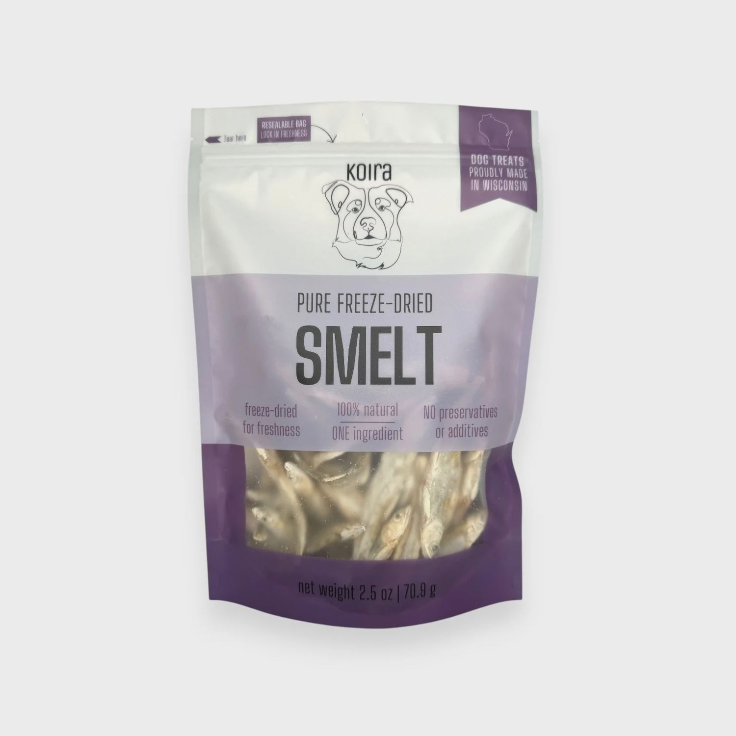 KOIRA DOG SMELT TREATS 2.5OZ