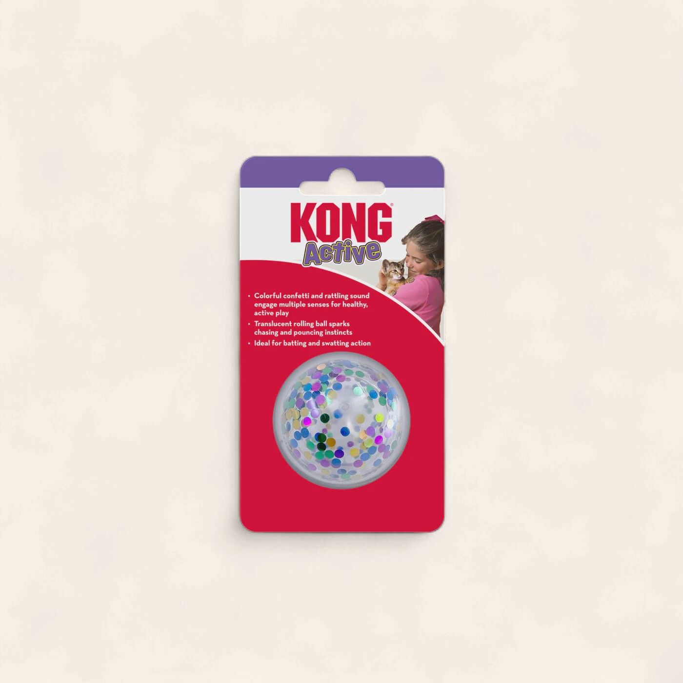 Kong Cat Active Confetti Ball Cat Toy