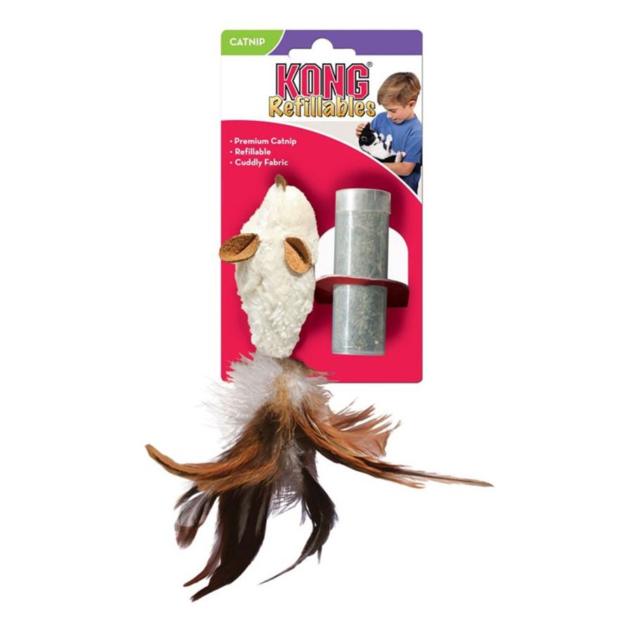 Kong Cat Catnip Refill Feather Mouse