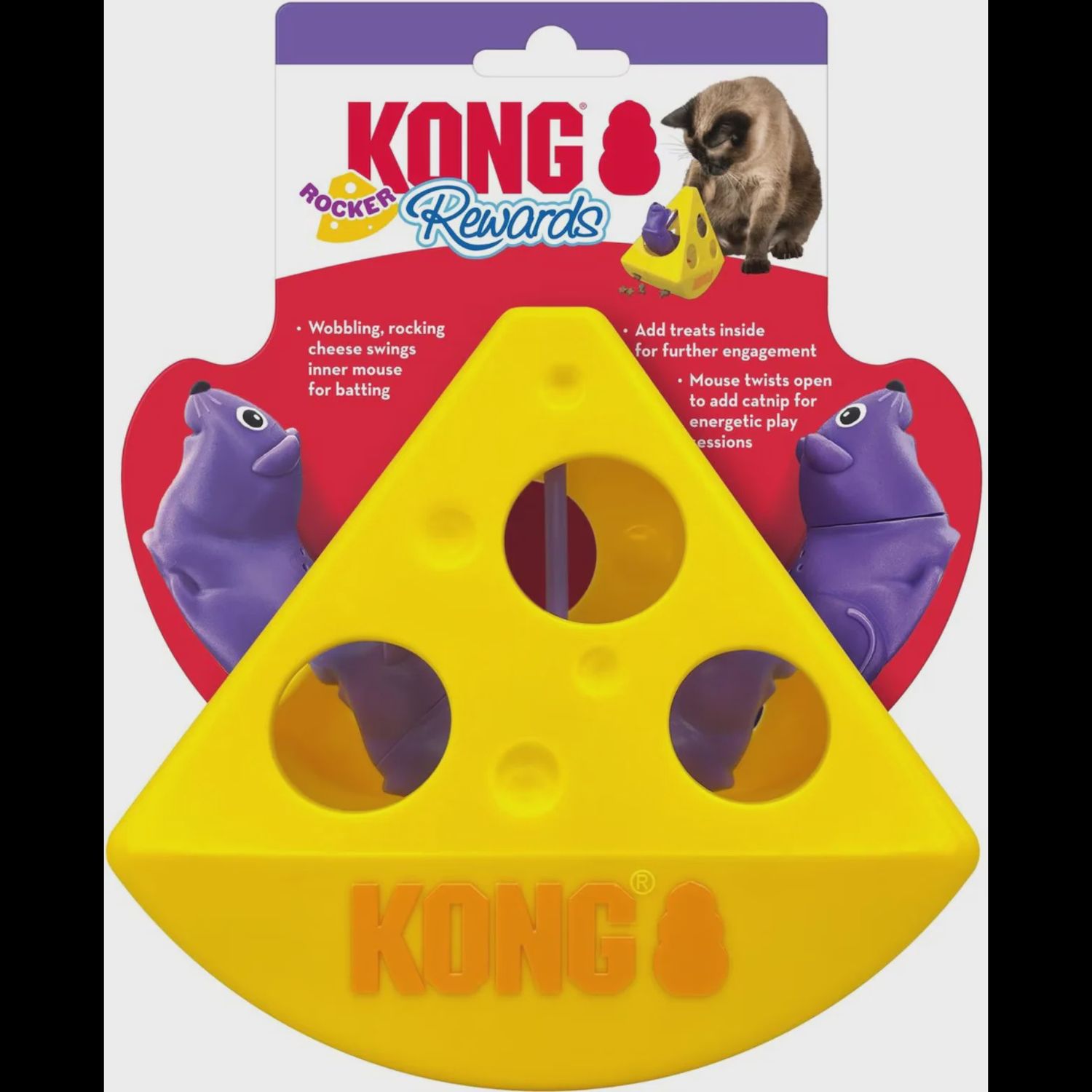 Kong Reward Rocker Chz Cat Toy
