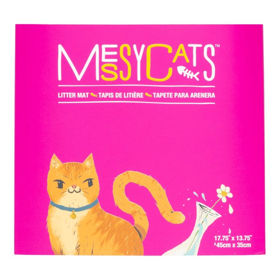 MESSY MUTTS CAT LITTER MAT PURPLE