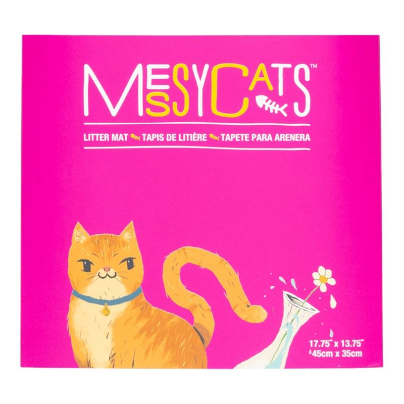 MESSY MUTTS CAT LITTER MAT PURPLE