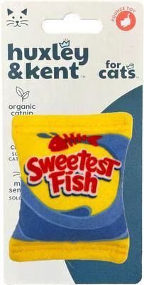 HUXLEY &amp; KENT Cat Toy | Sweetest Fish | Strong Catnip Filled Cat Toy | Soft Plush Kitty Toy With Catnip And Crinkle | Kittybelles