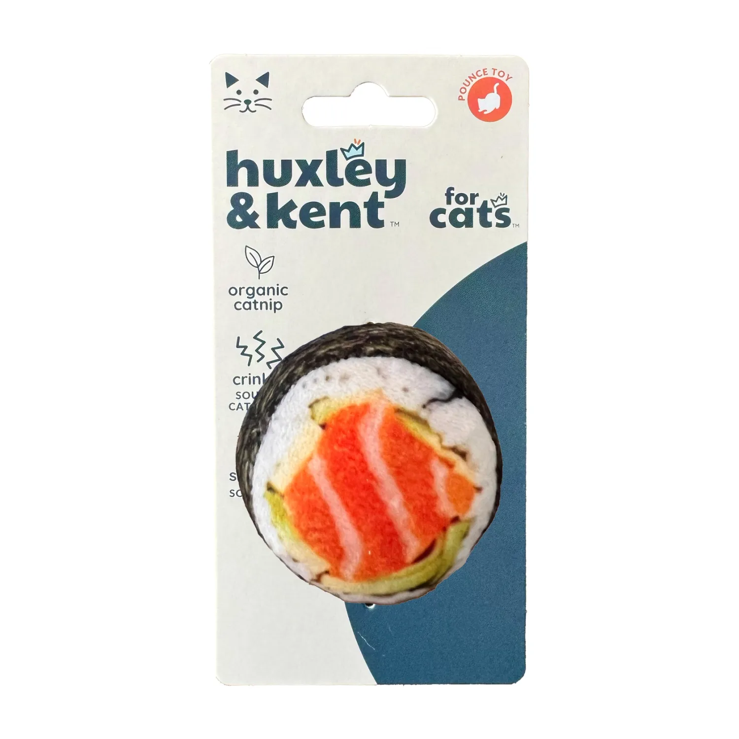 HUXLEY &amp; KENT Classic Sushi | Cat Toy With Catnip Inside | Funny Realistic Cat Gift | Fun, Durable