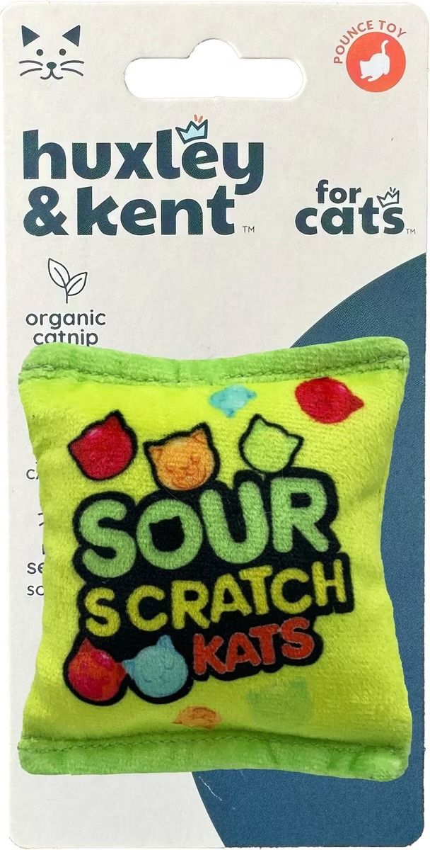 Huxley &amp; Kent Sour Scratch Kats | Cat Toy with Catnip Inside | Realistic Soft Cat Toy | Fun, Durable
