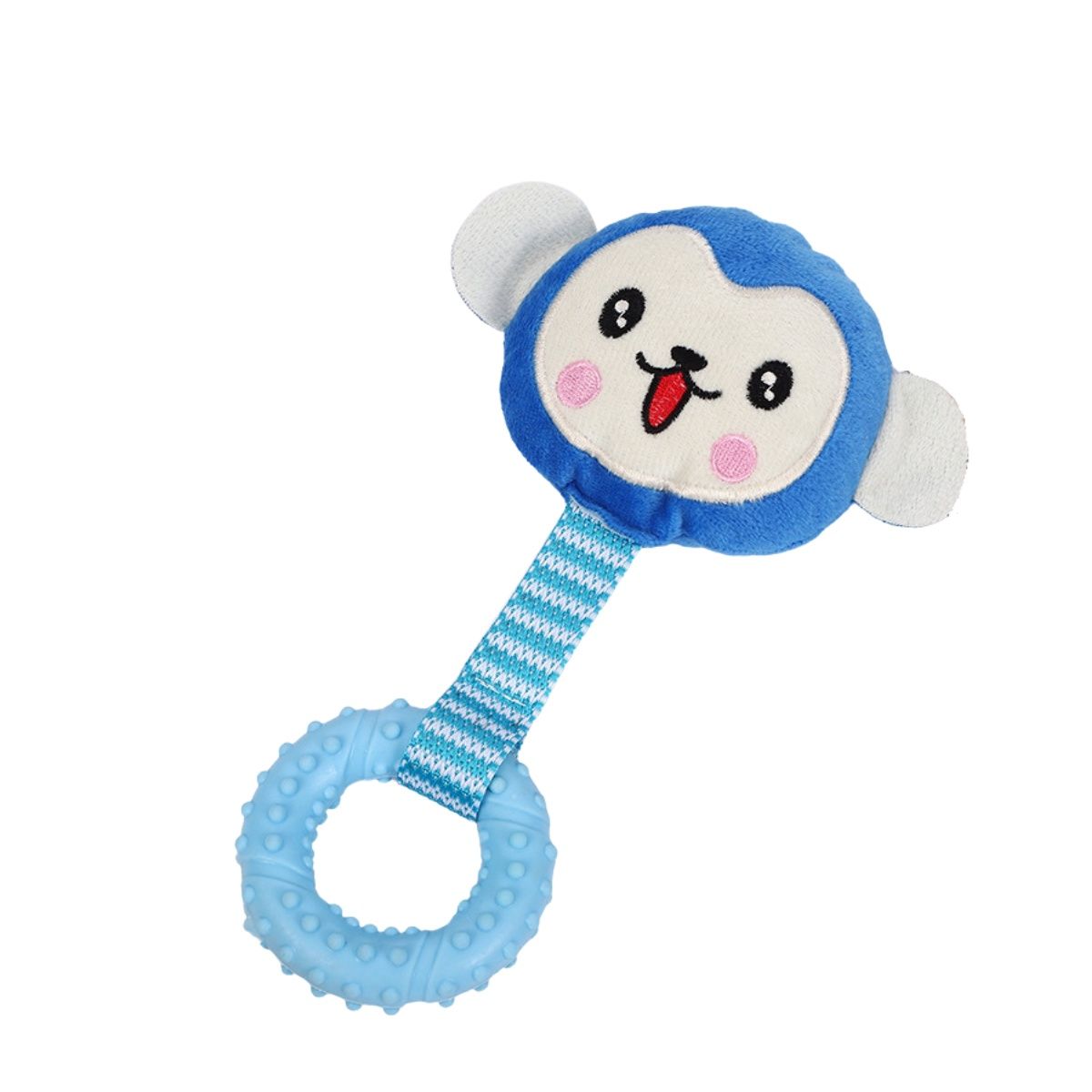 JUNGLEVIBES Little Monkey Blue Dog Toy