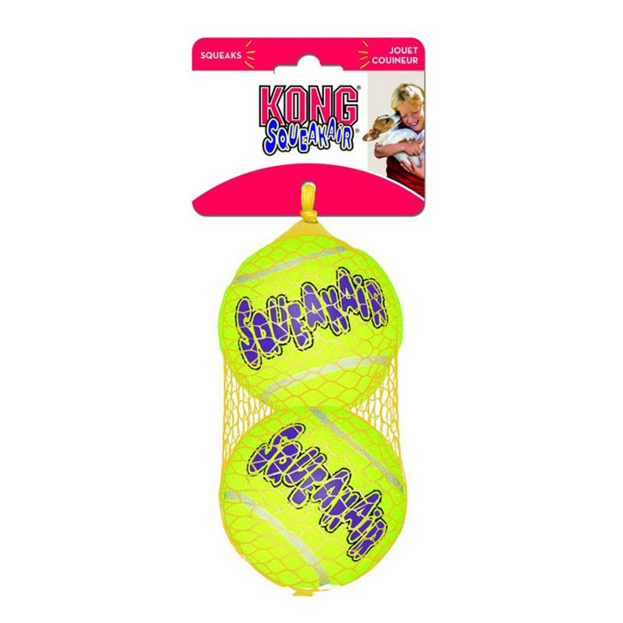 KONG Dog Squeaker Ball, Size: 2.5 inches diameter, 3-pack