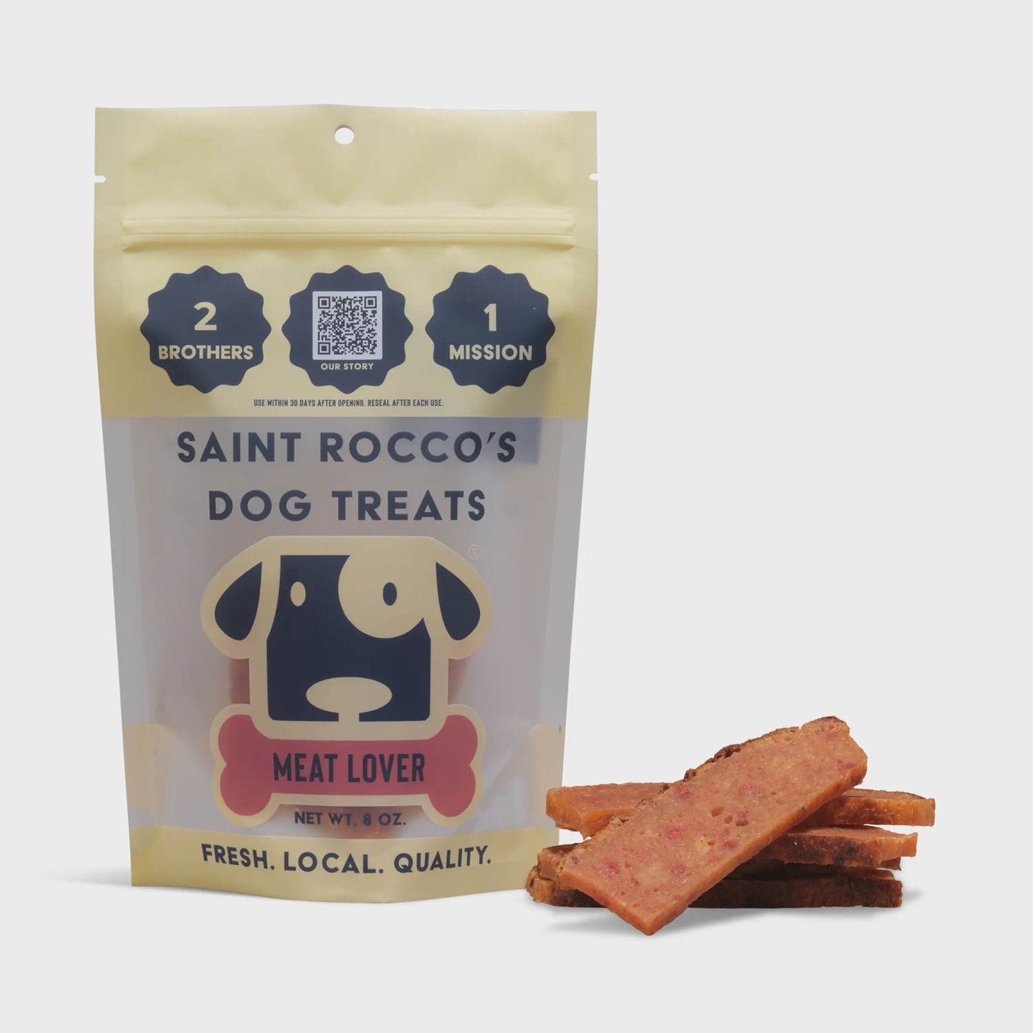 Saints Rocco's Meatlover Dog Treat 8oz
