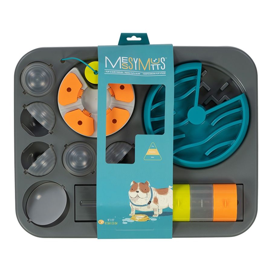 MESSY MUTTS DOG FLIP N SLIDE PUZZLER LARGE