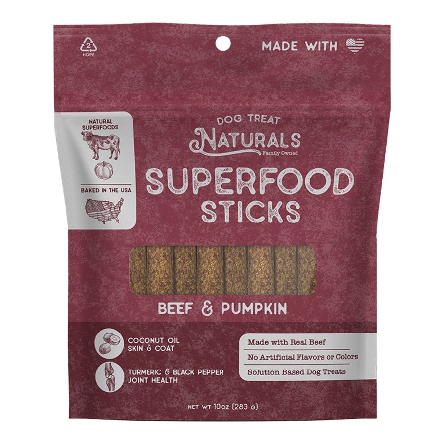 Naturals Dog Superfood Sticks Beef &amp; Pumpkin 10oz