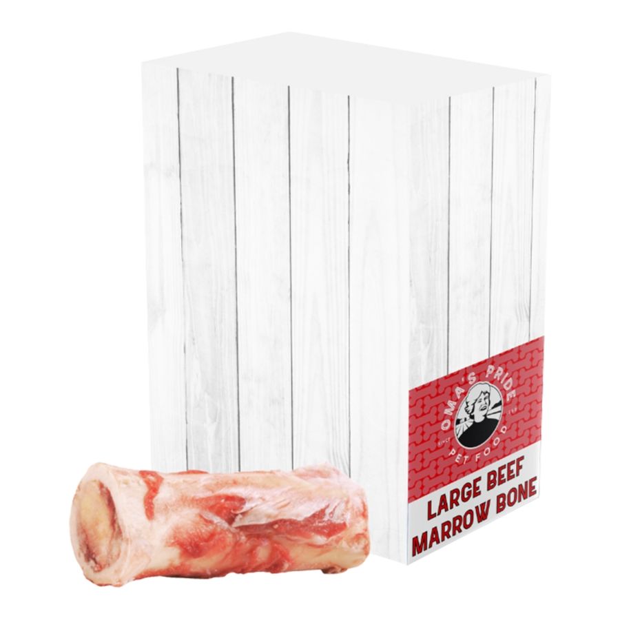 OMA'S PRIDE Dog Frozen Beef Marrow Bones, Size: 4-6 inches