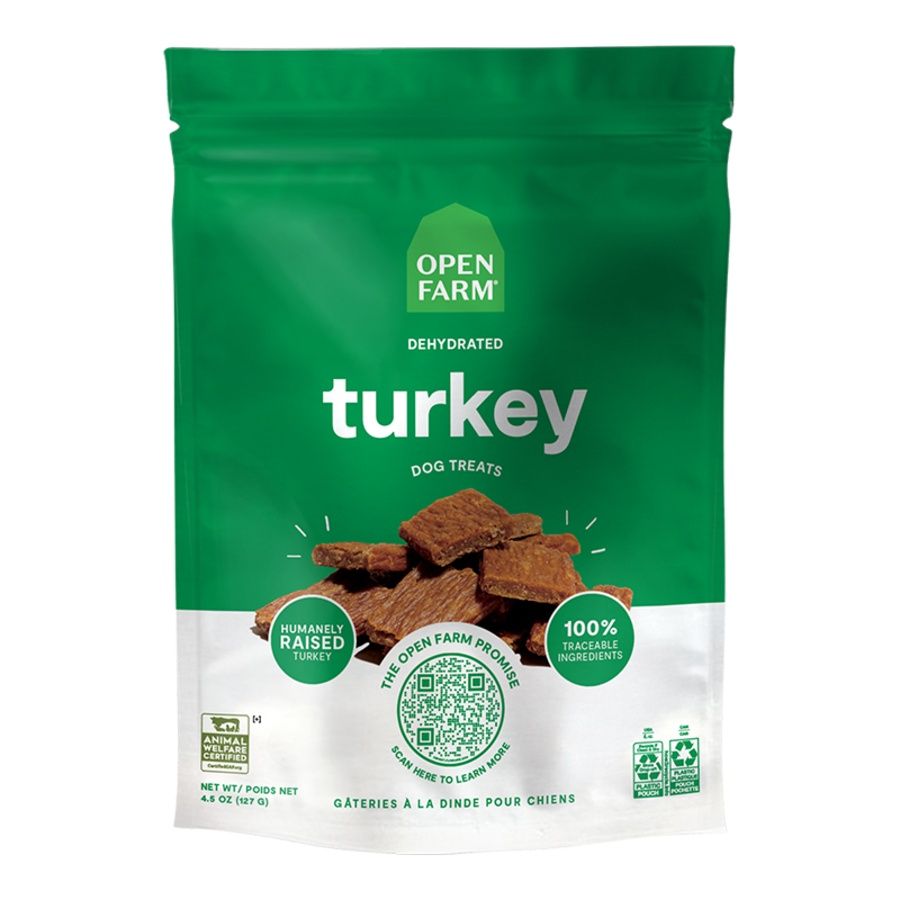 OPENFARM DOG Dehydrated turkey treats 4.5oz