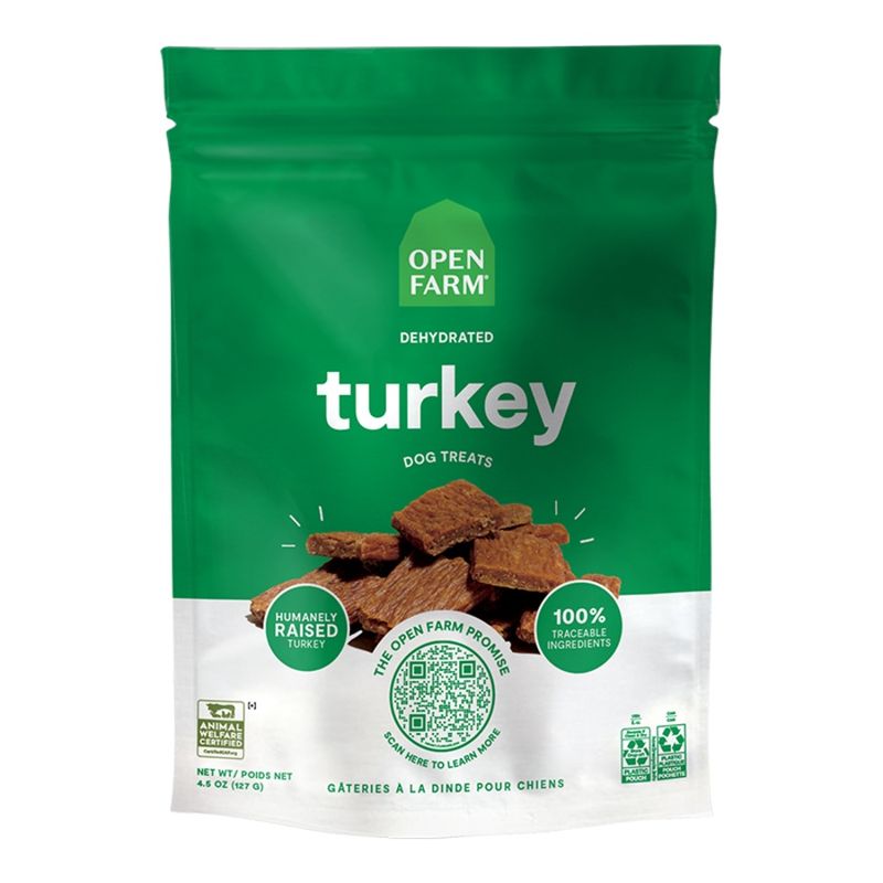 OPENFARM Dog Dehydrated Turkey Treats 4.5oz