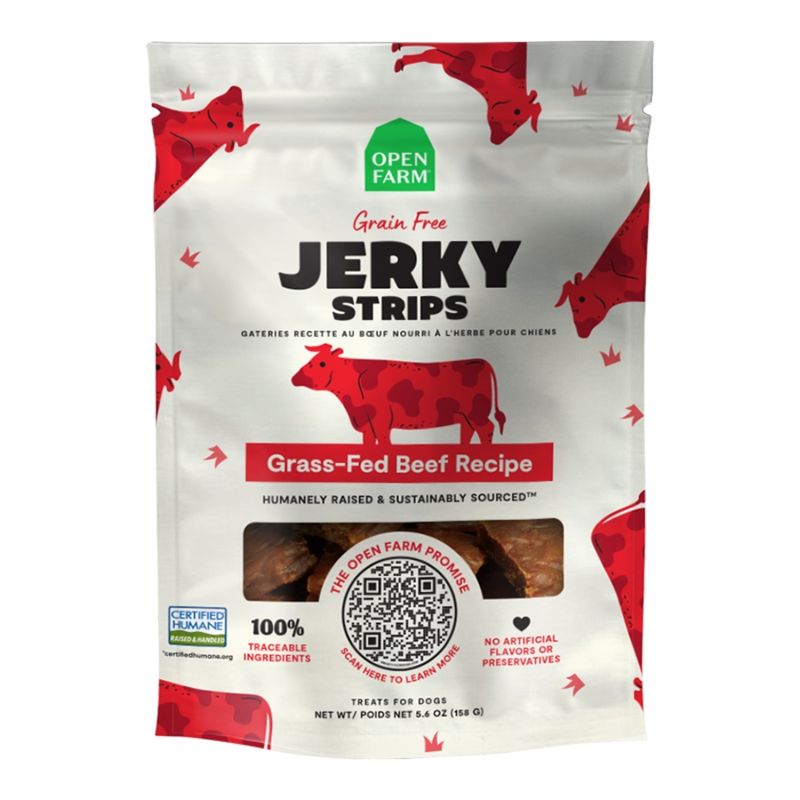 OPENFARM Dog Jerky Strips Beef 5.6oz