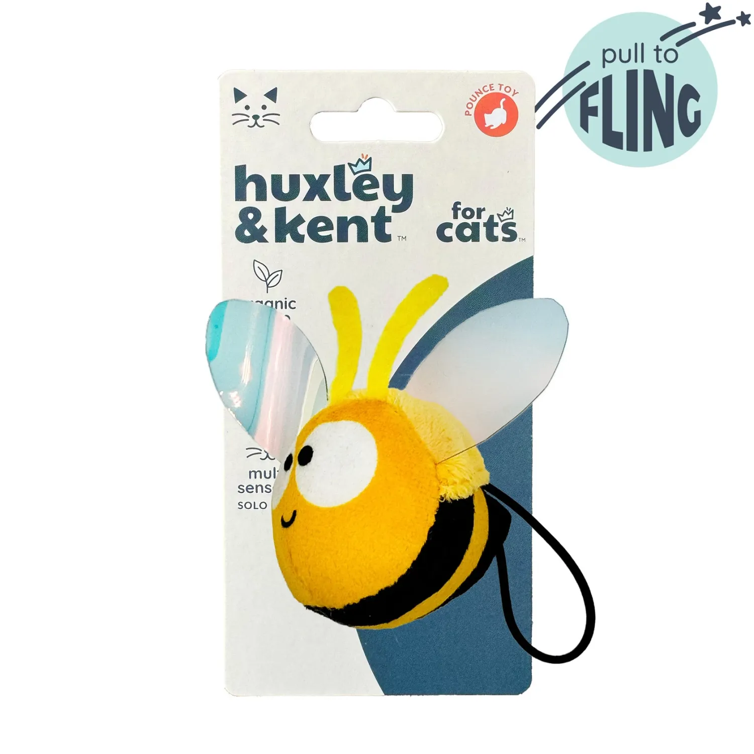 Huxley &amp; Ket Plush Cat Toy  Bumble Bee Flinger