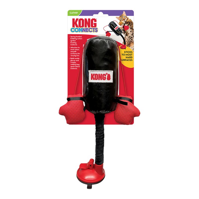 KONG Connects Punching Bag With Boxing Gloves Filled With Catnip