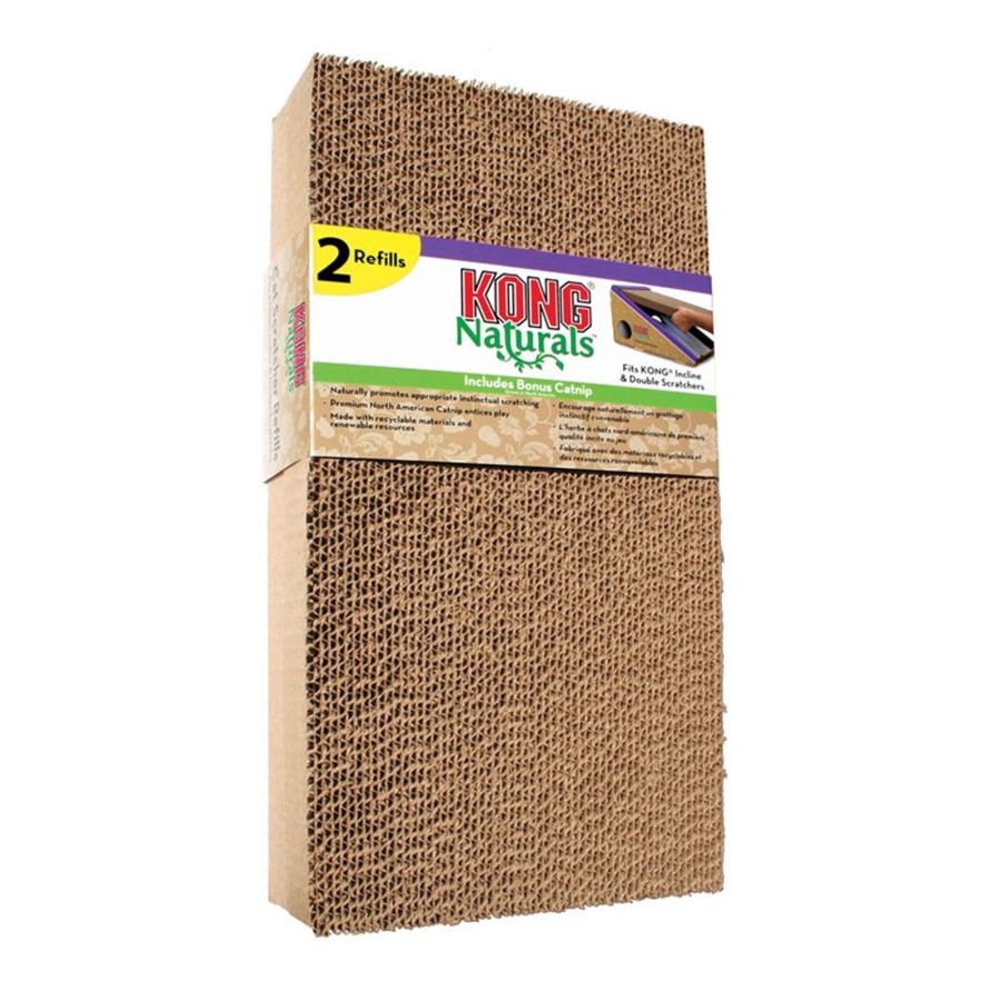 KONG Incline and Double Refill Scratcher Scratcher Replacement Pad Brown