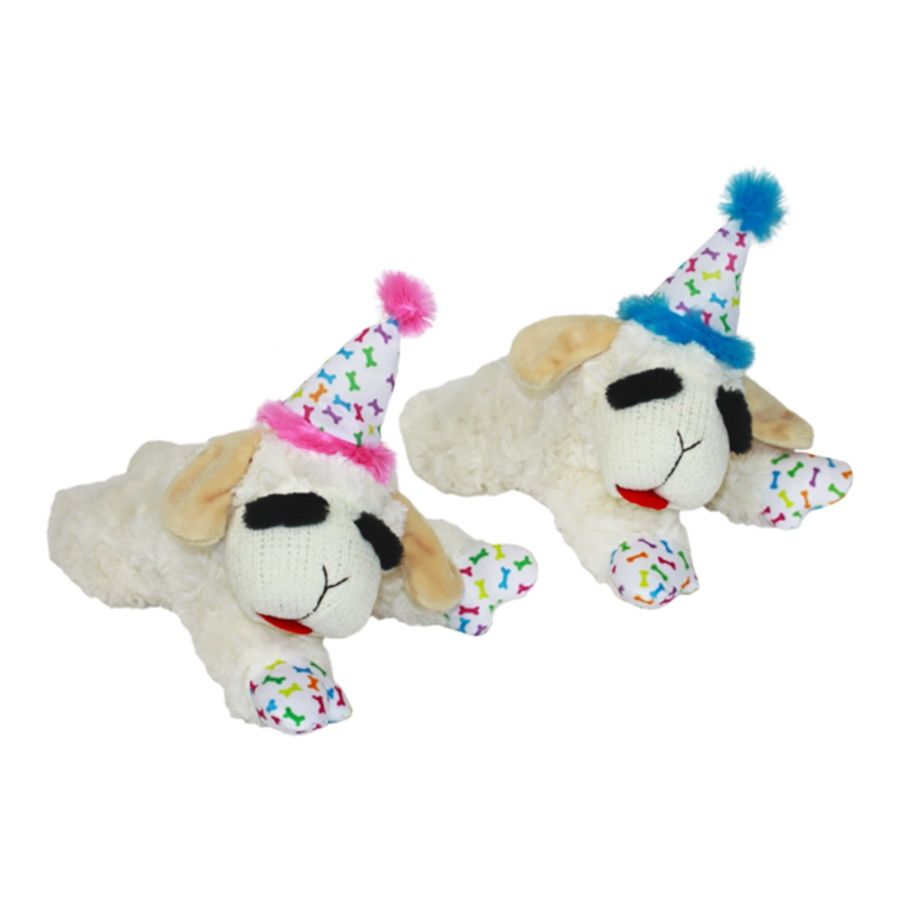 MULTIPET CAT LAMB CHOP BIRTHDAY ASSORTED 4 INCHES