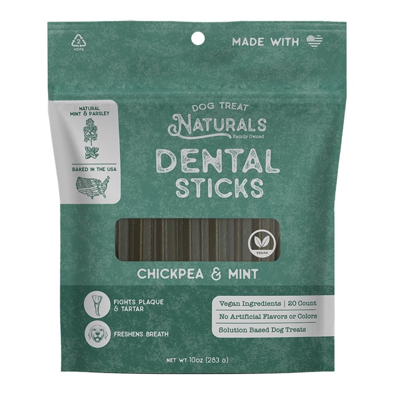Naturals Dog Dentals Sticks Chickpea &amp; Mint 10oz 20 Count