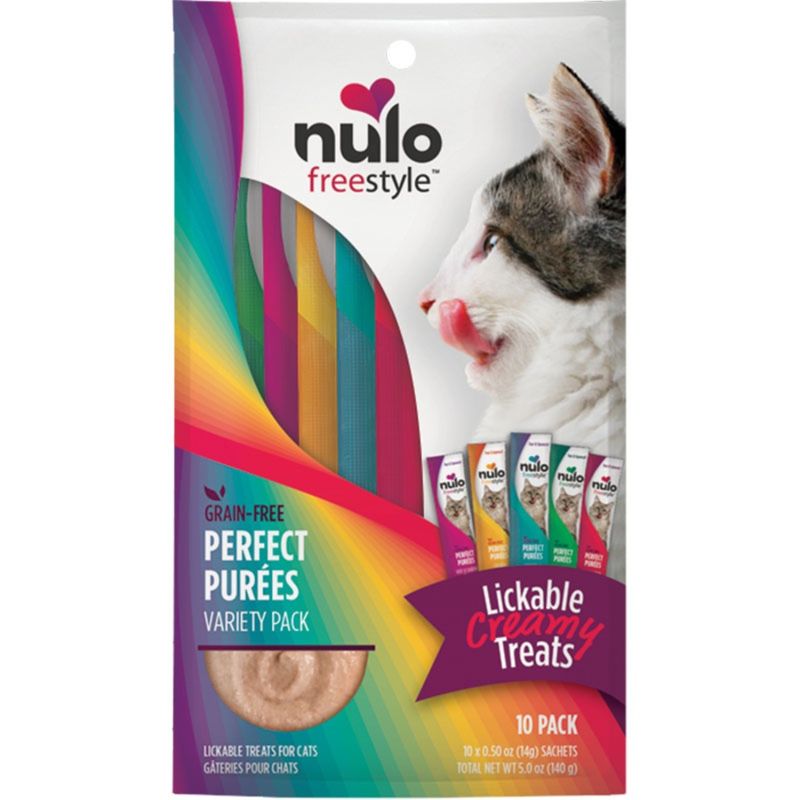 NULO FREESTYLE CAT GRAIN FREE VARIETY PACK PUREE - 10 PACK